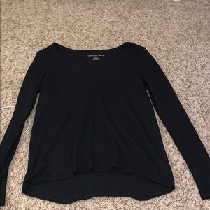 Black ribbed long sleeve shirt from American Eagle